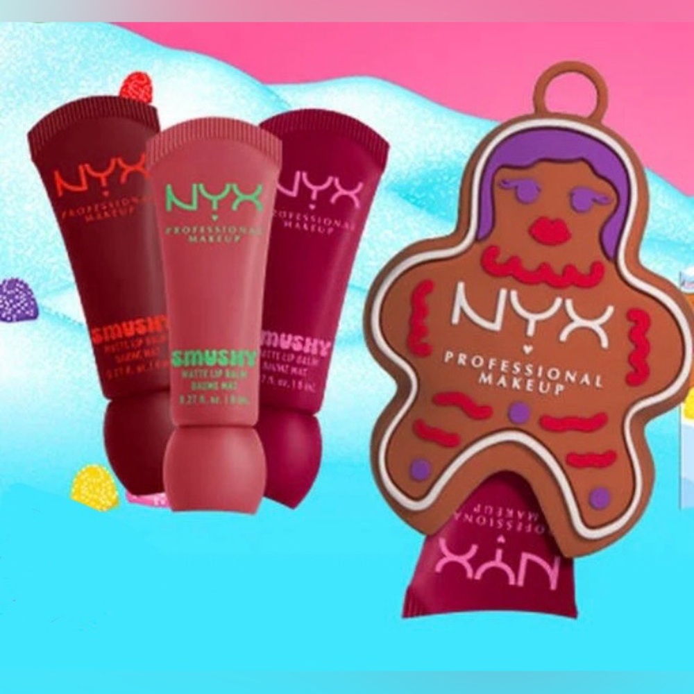NYX professional makeup Gingerbread man Smushy matte lip balm holder - Picture 2 of 3